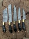 Handmade Damascus Steel Chef Set | Artisan Kitchen Tools