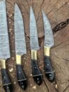 Handmade Damascus Steel Chef Set | Artisan Kitchen Tools