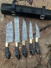 Handmade Damascus Steel Chef Set | Artisan Kitchen Tools