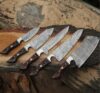 Handmade Damascus Steel Chef Tool Set | Artisan Kitchen Tools