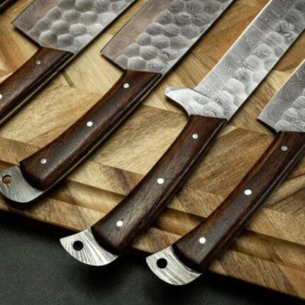 Handmade Damascus Steel Chef Tool Set | Artisan Kitchen Tools
