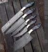 Handmade Damascus Steel Chef Tool Set | Artisan Kitchen Tools
