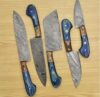 Handmade Damascus Steel Chef Tool Set | Artisan Kitchen Tools