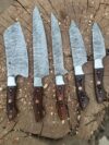 Handmade Damascus Steel Chef Set | Artisan Kitchen Tools