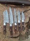 Handmade Damascus Steel Chef Set | Artisan Kitchen Tools