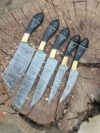 Handmade Damascus Steel Chef Set | Artisan Kitchen Tools