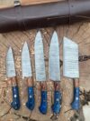 Handmade Damascus Steel Chef Set | Artisan Kitchen Tools