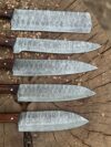 Handmade Damascus Steel Chef Set | Artisan Kitchen Tools