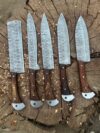 Handmade Damascus Steel Chef Set | Artisan Kitchen Tools