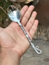 Handmade iron medieval cutlery set twisted handle