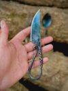 Handmade iron medieval cutlery set twisted handle